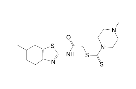 2-[(6-methyl-4,5,6,7-tetrahydro-1,3-benzothiazol-2-yl)amino]-2-oxoethyl 4-methyl-1-piperazinecarbodithioate