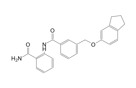 2-({3-[(2,3-dihydro-1H-inden-5-yloxy)methyl]benzoyl}amino)benzamide
