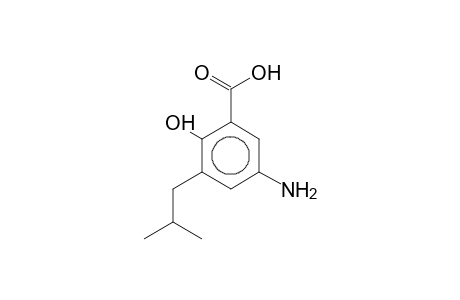 5-Aminosalicylic acid, 3-isobutyl-