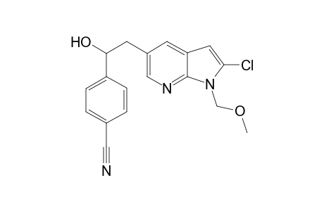 4-(2-(2-chloro-1-(methoxymethyl)-1H-pyrrolo[2,3-b]pyridin-5-yl)-1-hydroxyethyl)benzonitrile