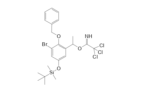 2'-(Benzyloxy)-3'-bromo-5'-[(t-butyldimethylsilyl)oxy]-.alpha.-methylbenzyl-2,2,2-trichloroethaneimidate