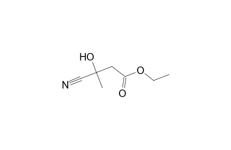 Butanoic acid, 3-cyano-3-hydroxy-, ethyl ester