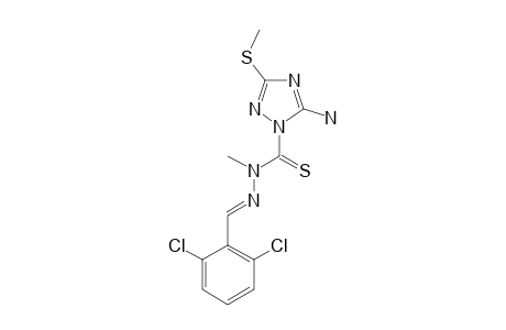 5-amino-N-[(2,6-dichlorobenzylidene)amino]-N-methyl-3-(methylthio)-1,2,4-triazole-1-carbothioamide