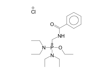 BIS(DIETHYLAMINO)(ETHOXY)BENZOYLAMINOMETHYLPHOSPHONIUM CHLORIDE