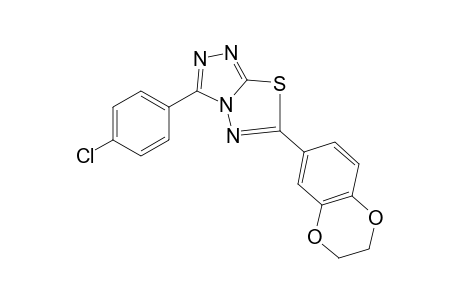 [1,2,4]Triazolo[3,4-b][1,3,4]thiadiazole, 3-(4-chlorophenyl)-6-(2,3-dihydro-1,4-benzodioxin-6-yl)-