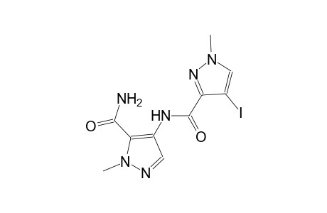 N-[5-(aminocarbonyl)-1-methyl-1H-pyrazol-4-yl]-4-iodo-1-methyl-1H-pyrazole-3-carboxamide