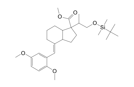 rel-(1S,3aR,7aS)-methyl 1-[2-[[(1,1-dimethylethyl)dimethylsilyl]oxy]01(S)-methylethyl]-1,2,3,4,5,6,7,7a-octahydro-4(E)-[(2,5-dimethoxyphenyl)methylene]-3aH-indene-1-carboxylate