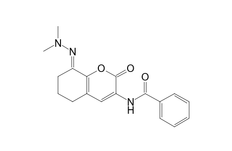 N-(8-Dimethylhydrazono-5,6,7,8-tetrahydro-2-oxo-2H-1-benzopyran-3-yl)benzamide