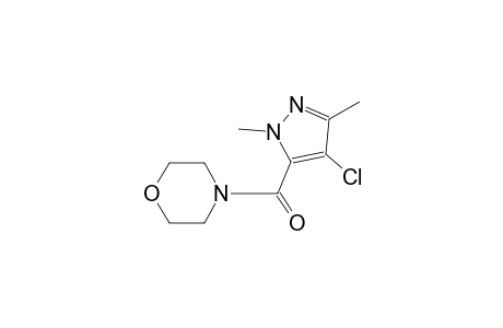 4-[(4-chloro-1,3-dimethyl-1H-pyrazol-5-yl)carbonyl]morpholine