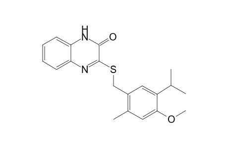 2(1H)-Quinoxalinone, 3-[[[4-methoxy-2-methyl-5-(1-methylethyl)phenyl]methyl]thio]-