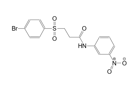 propanamide, 3-[(4-bromophenyl)sulfonyl]-N-(3-nitrophenyl)-