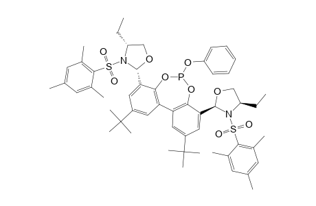 #9F;2,10-DI-TERT.-BUTYL-4,8-BIS-[(2R,4R)-4-ETHYL-3-(2,4,6-TRIMETHYLBENZENESULFONYL)-1,3-OXAZOLIDINYL]-2-PHENOXY-DIBENZO-[D,F]-[1,3,2]-DIOXAPHOSPHEPINE