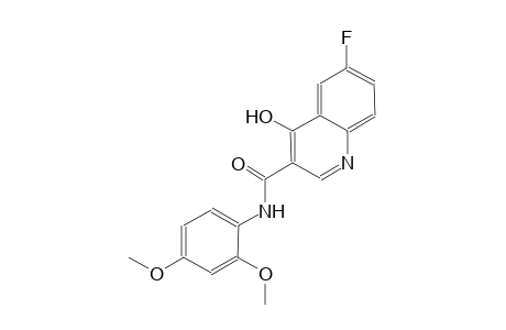 3-quinolinecarboxamide, N-(2,4-dimethoxyphenyl)-6-fluoro-4-hydroxy-