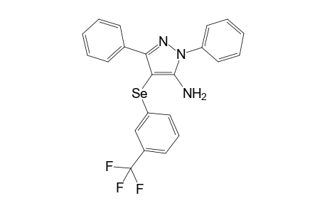 4-((3-(trifluoromethyl)phenyl)selanyl)-1,3-diphenyl-1H-pyrazol-5-amine