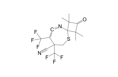 1,1,3,3-Tetramethyl-2-oxo-7,8-bis(trifluoromethyl)-5-thia-10-aza-spiro[3.6]deca-8,9-diene-7-carbonitrile