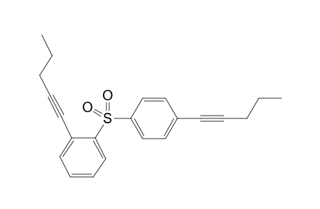 2-Pent-1-ynyl-1-[4-(pent-1-ynyl)benzenesulfonyl]benzene