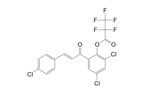 2'-Hydroxy-3',4,5'-trichlorochalcone, pentafluoropropionate