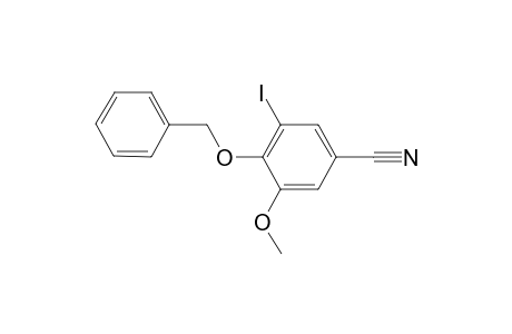 4-Benzyloxy-3-iodo-5-methoxy-benzonitrile