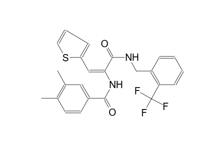 benzamide, 3,4-dimethyl-N-[(E)-2-(2-thienyl)-1-[[[[2-(trifluoromethyl)phenyl]methyl]amino]carbonyl]ethenyl]-