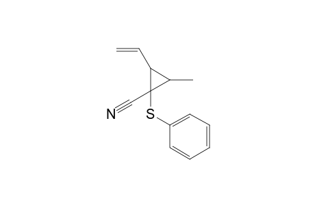 2-Ethenyl-3-methyl-1-phenylthiocyclopropanecarbonitrile