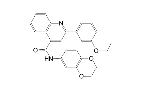N-(2,3-dihydro-1,4-benzodioxin-6-yl)-2-(3-ethoxyphenyl)-4-quinolinecarboxamide