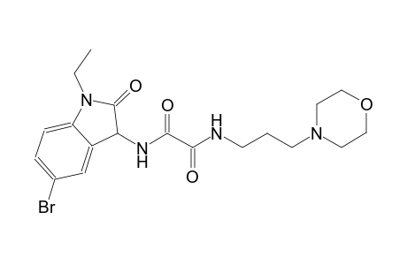 ethanediamide, N~1~-(5-bromo-1-ethyl-2,3-dihydro-2-oxo-1H-indol-3-yl)-N~2~-[3-(4-morpholinyl)propyl]-