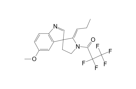 Spiro[3H-indole-3,3'-pyrrolidine], 5-methoxy-1'-(2,2,3,3,3-pentafluoro-1-oxopropyl)-2'-propylidene-