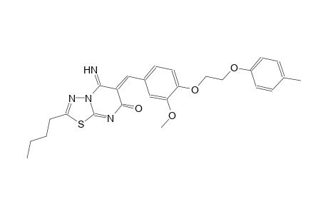 7H-[1,3,4]thiadiazolo[3,2-a]pyrimidin-7-one, 2-butyl-5,6-dihydro-5-imino-6-[[3-methoxy-4-[2-(4-methylphenoxy)ethoxy]phenyl]methylene]-, (6Z)-