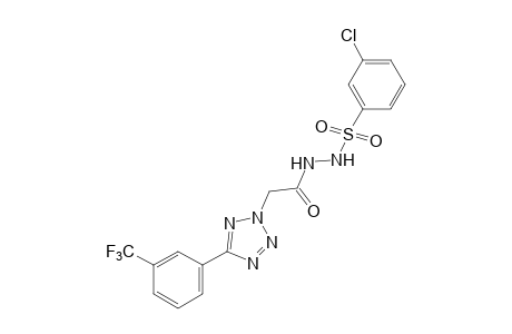 1-[(m-chlorophenyl)sulfonyl]-2-{[5-(alpha,alpha,alpha-trifluoro-m-tolyl)-2H-tetrazol-2-yl]acetyl}hydrazine