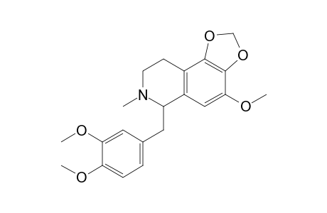 1-(3',4'-Dimethoxybenzyl)-7-methoxy-2-methyl-5,6-(methylenedioxy)-1,2,3,4-tetrahydro-isoquinoline