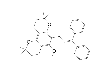 2H,8H-Benzo[1,2-b:3,4-b']dipyran, 6-(3,3-diphenyl-2-propenyl)-3,4,9,10-tetrahydro-5-methoxy-2,2,8,8-tetramethyl-