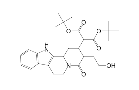 Di-tert-butyl ester of 3-Hydroxyethyl-4-oxo-1,2,3,4,6,7,12,12b-octahydroindolo[2,3-a]quinolizin-2-malonic acid