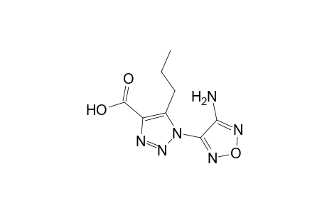 1H-1,2,3-Triazole-4-carboxylic acid, 1-(4-amino-1,2,5-oxadiazol-3-yl)-5-propyl-