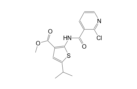 methyl 2-{[(2-chloro-3-pyridinyl)carbonyl]amino}-5-isopropyl-3-thiophenecarboxylate