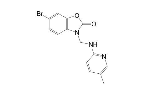 6-bromo-3-{[(5-methyl-2-pyridinyl)amino]methyl}-1,3-benzoxazol-2(3H)-one