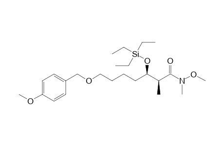 (2S,3R)-N-methoxy-7-[(4-methoxyphenyl)methoxy]-N,2-dimethyl-3-triethylsilyloxy-heptanamide