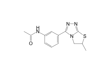 Acetamide, N-[3-(5,6-dihydro-6-methylthiazolo[2,3-c][1,2,4]triazol-3-yl)phenyl]-