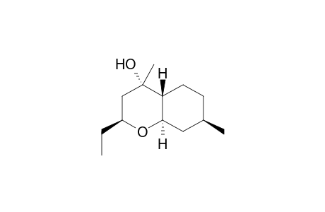(2S,4S,4aR,7R,8aR)-2-ethyl-4,7-dimethyl-2,3,4a,5,6,7,8,8a-octahydrochromen-4-ol