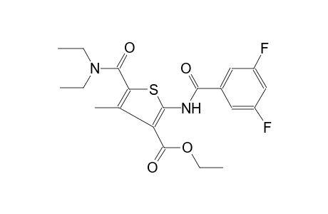 3-thiophenecarboxylic acid, 5-[(diethylamino)carbonyl]-2-[(3,5-difluorobenzoyl)amino]-4-methyl-, ethyl ester