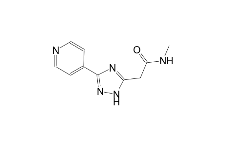 1H-1,2,4-triazole-5-acetamide, N-methyl-3-(4-pyridinyl)-