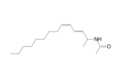 (2'E,4'Z)-N-(1'-methyltrideca-2',4'-dienyl)acetamide