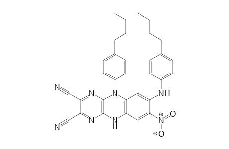 5-(4-Butylphenyl)-7-((4-butylphenyl)amino)-8-nitro-5,10-dihydropyrazino[2,3-b]quinoxaline-2,3-dicarbonitrile