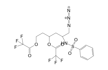 6-Azido-5-[(phenylsulfonyl)amino]hexane-1,3-diol - bis(trifluoroacetyl) derivative