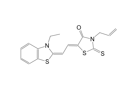 4-thiazolidinone, 5-[(2E)-2-(3-ethyl-2(3H)-benzothiazolylidene)ethylidene]-3-(2-propenyl)-2-thioxo-, (5Z)-
