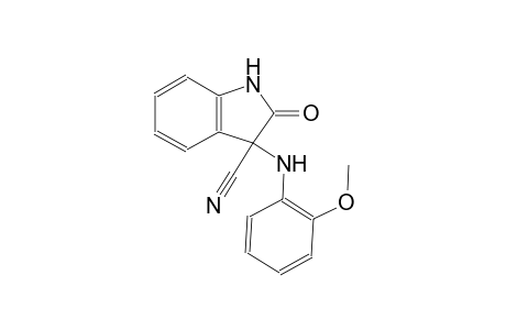 1H-indole-3-carbonitrile, 2,3-dihydro-3-[(2-methoxyphenyl)amino]-2-oxo-