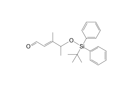 (E)-4-[(tert-Butyldiphenylsilyl)oxy]-3-methylpent-2-enal