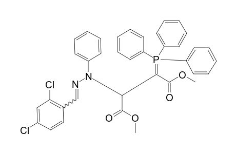 Dimethyl 2-(1-(2,4-dichlorobenzylidene)-2-phenylhydrazine-1-yl)-3-(triphenylphosphoranylidene)butandioate