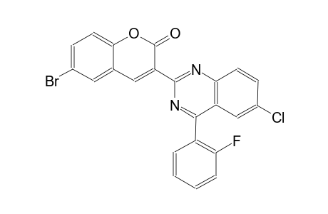 2H-1-benzopyran-2-one, 6-bromo-3-[6-chloro-4-(2-fluorophenyl)-2-quinazolinyl]-