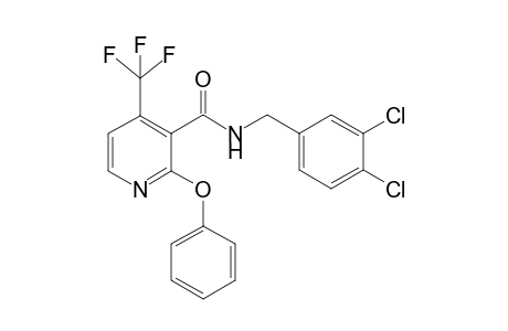 N-[(3,4-dichlorophenyl)methyl]-2-phenoxy-4-(trifluoromethyl)-3-pyridinecarboxamide