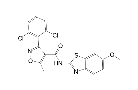 3-(2,6-dichlorophenyl)-N-(6-methoxy-1,3-benzothiazol-2-yl)-5-methyl-4-isoxazolecarboxamide